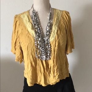 Urban Outfitters button down crop top